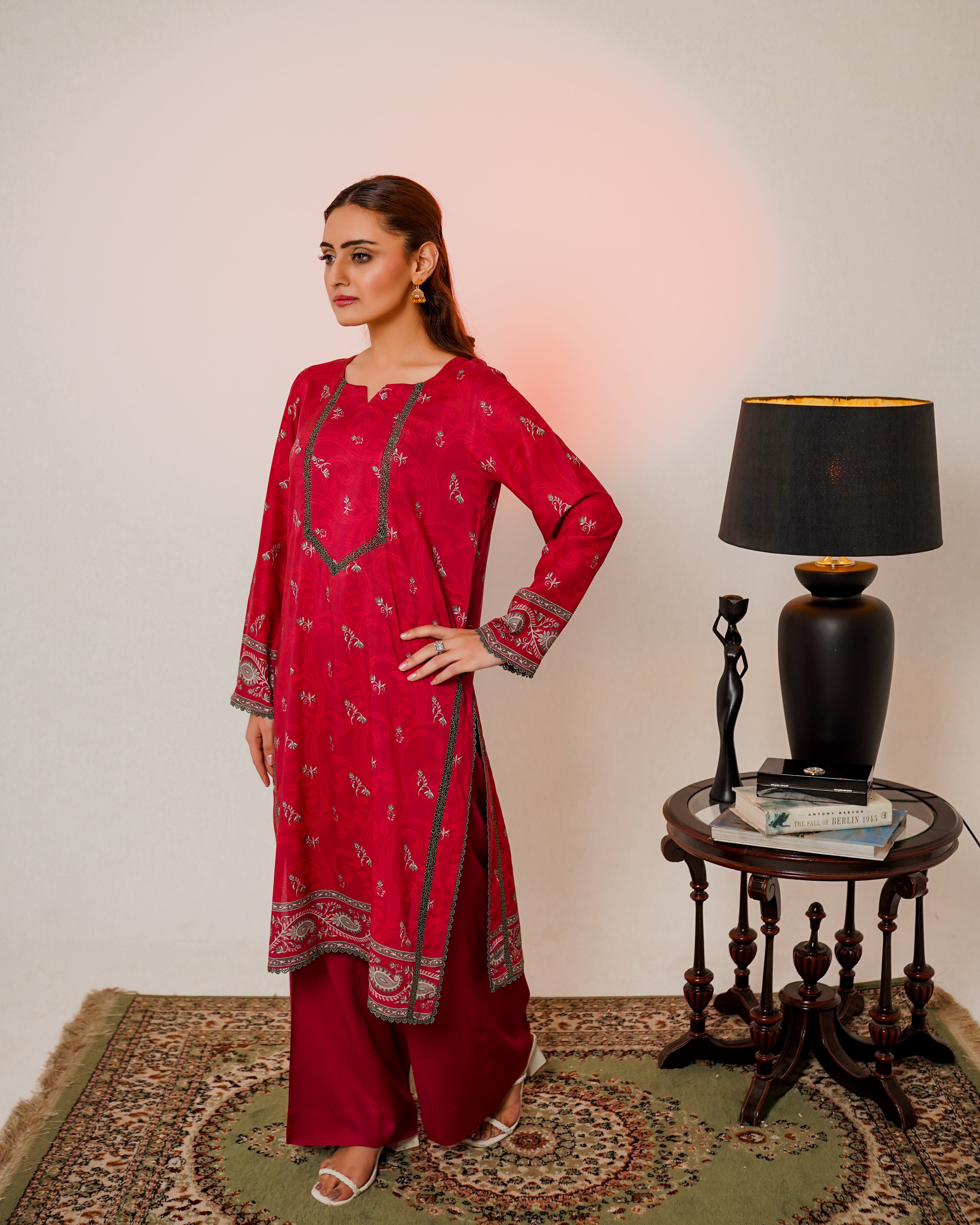 3 Piece Unstitched Linen Suit