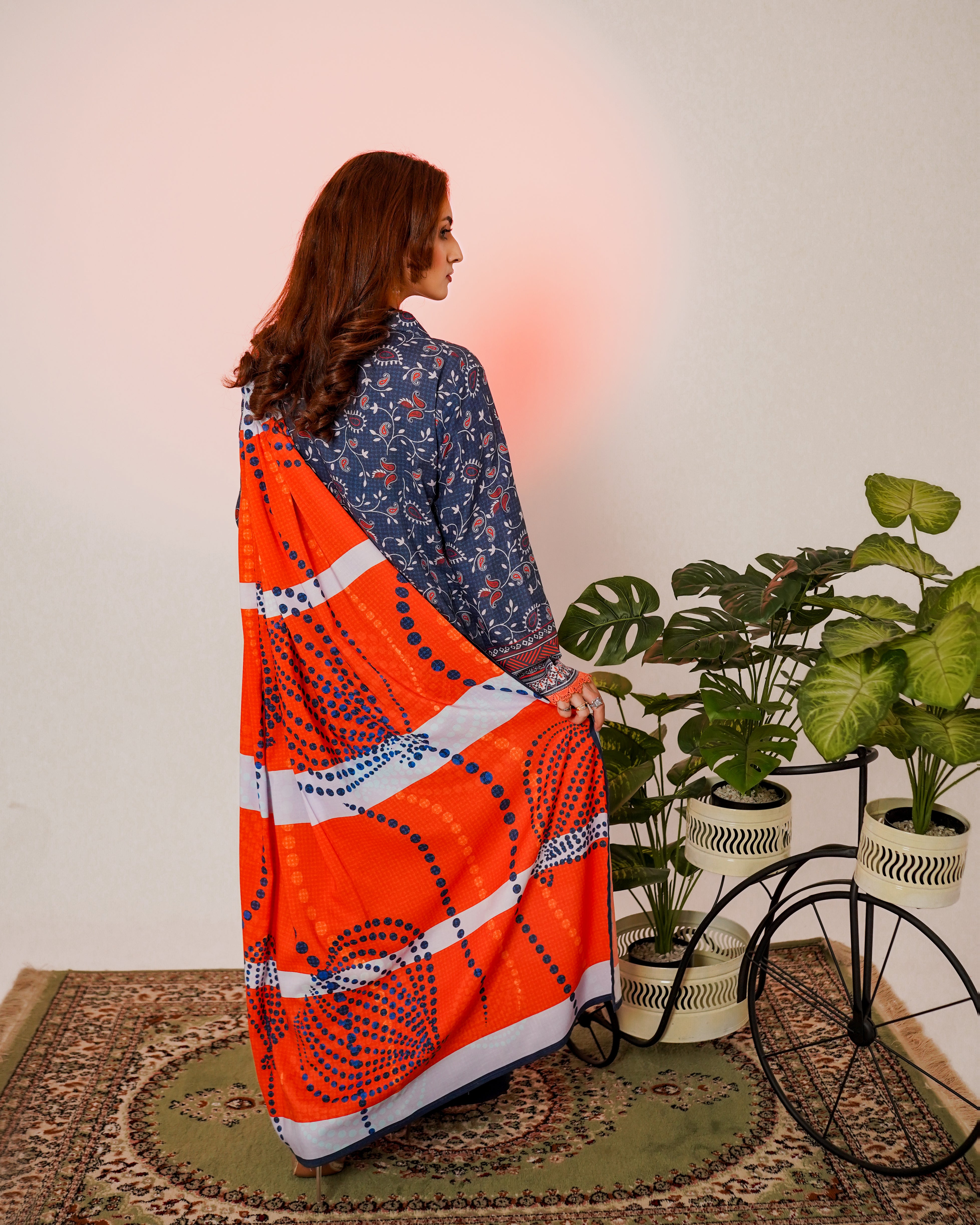 3 Piece Unstitched Linen Suit