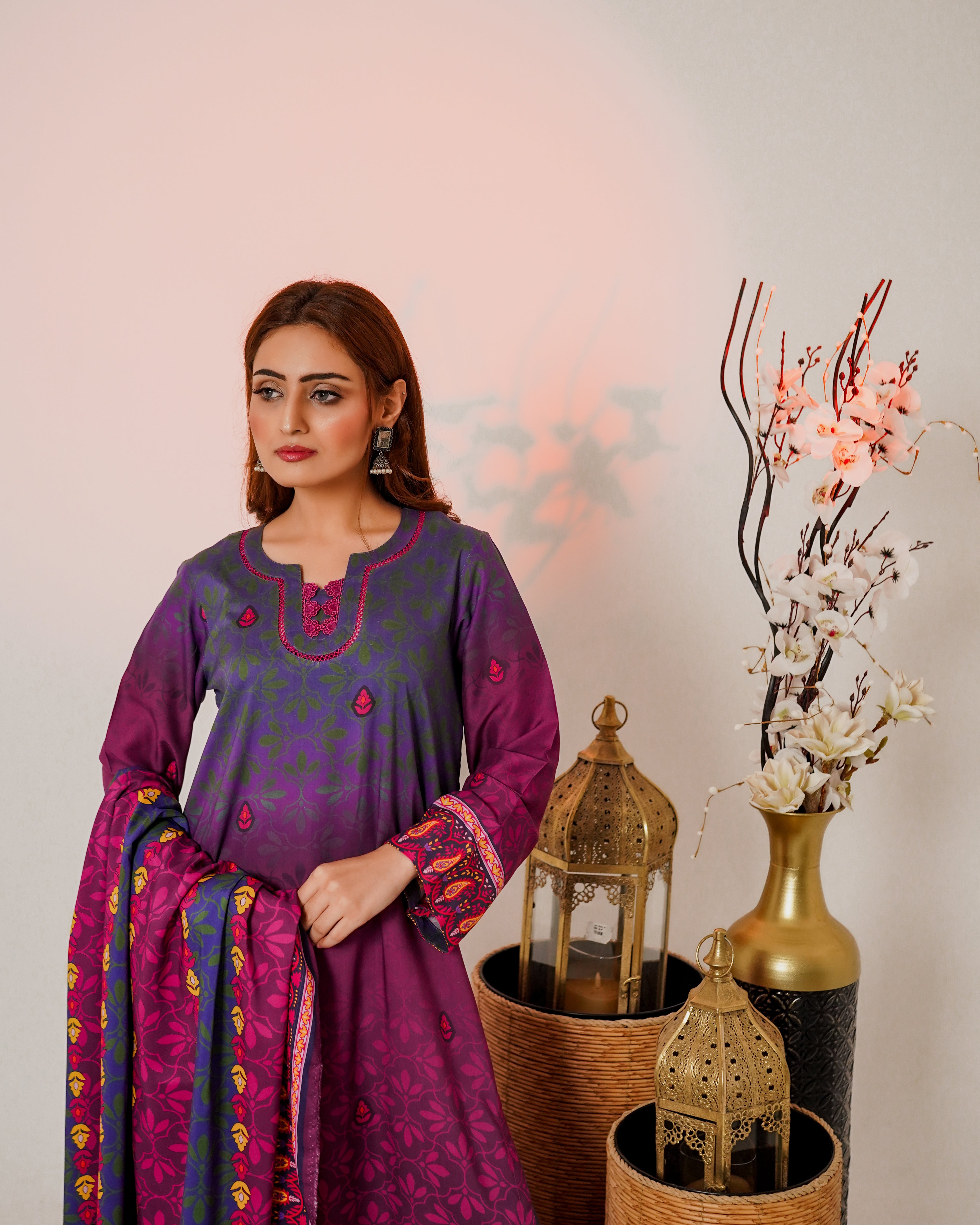 3 Piece Unstitched Linen Suit