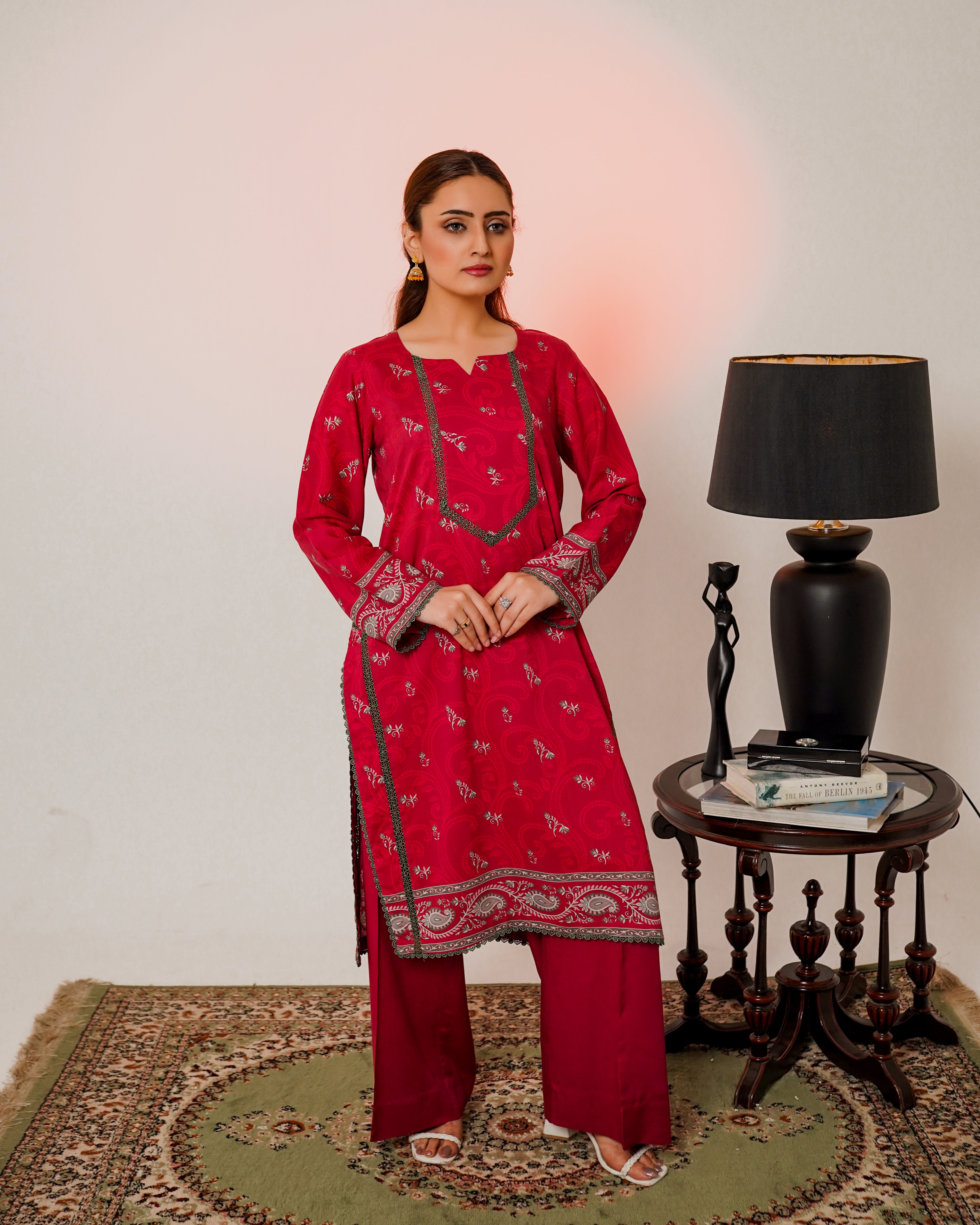 3 Piece Unstitched Linen Suit