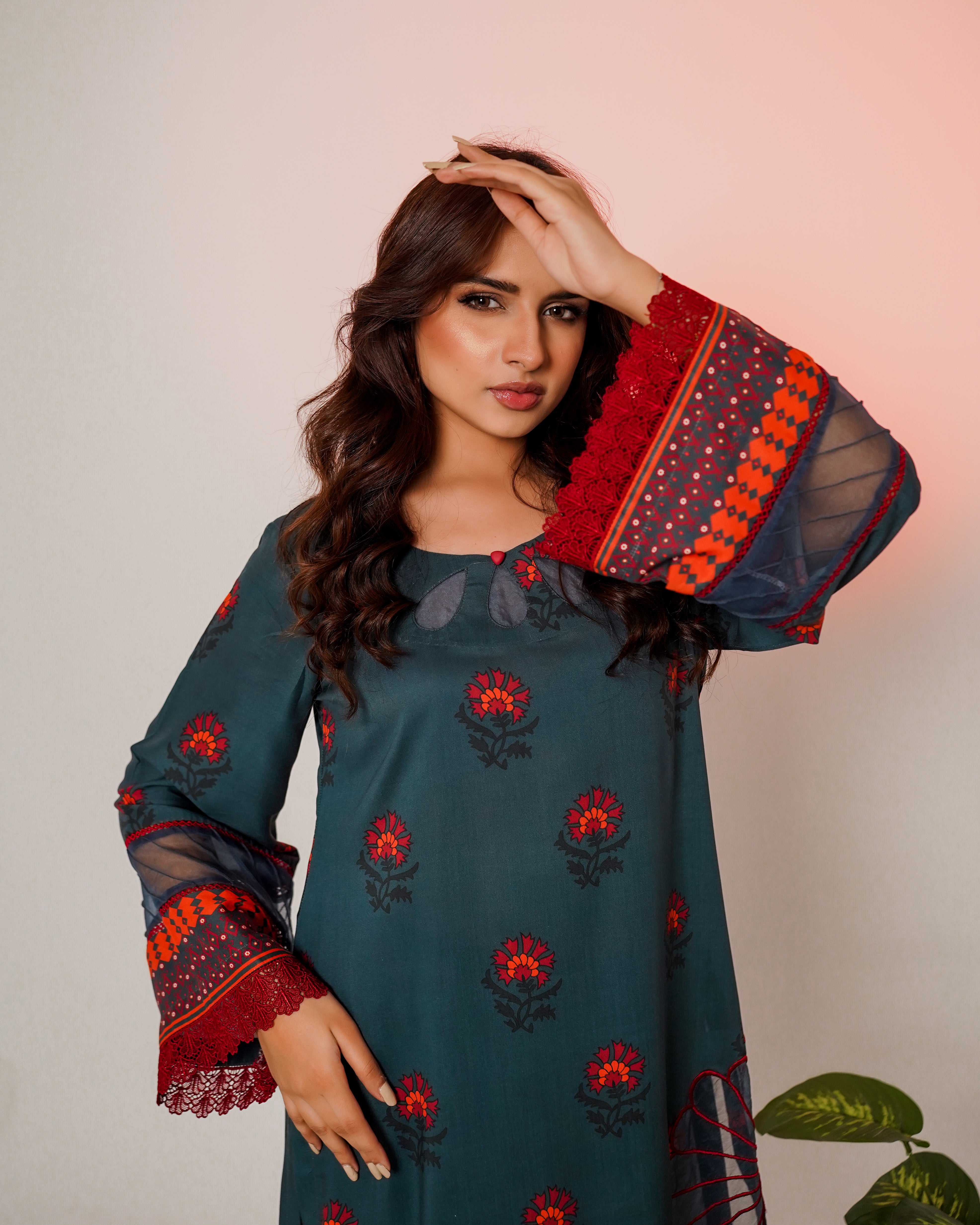 3 Piece Unstitched Linen Suit