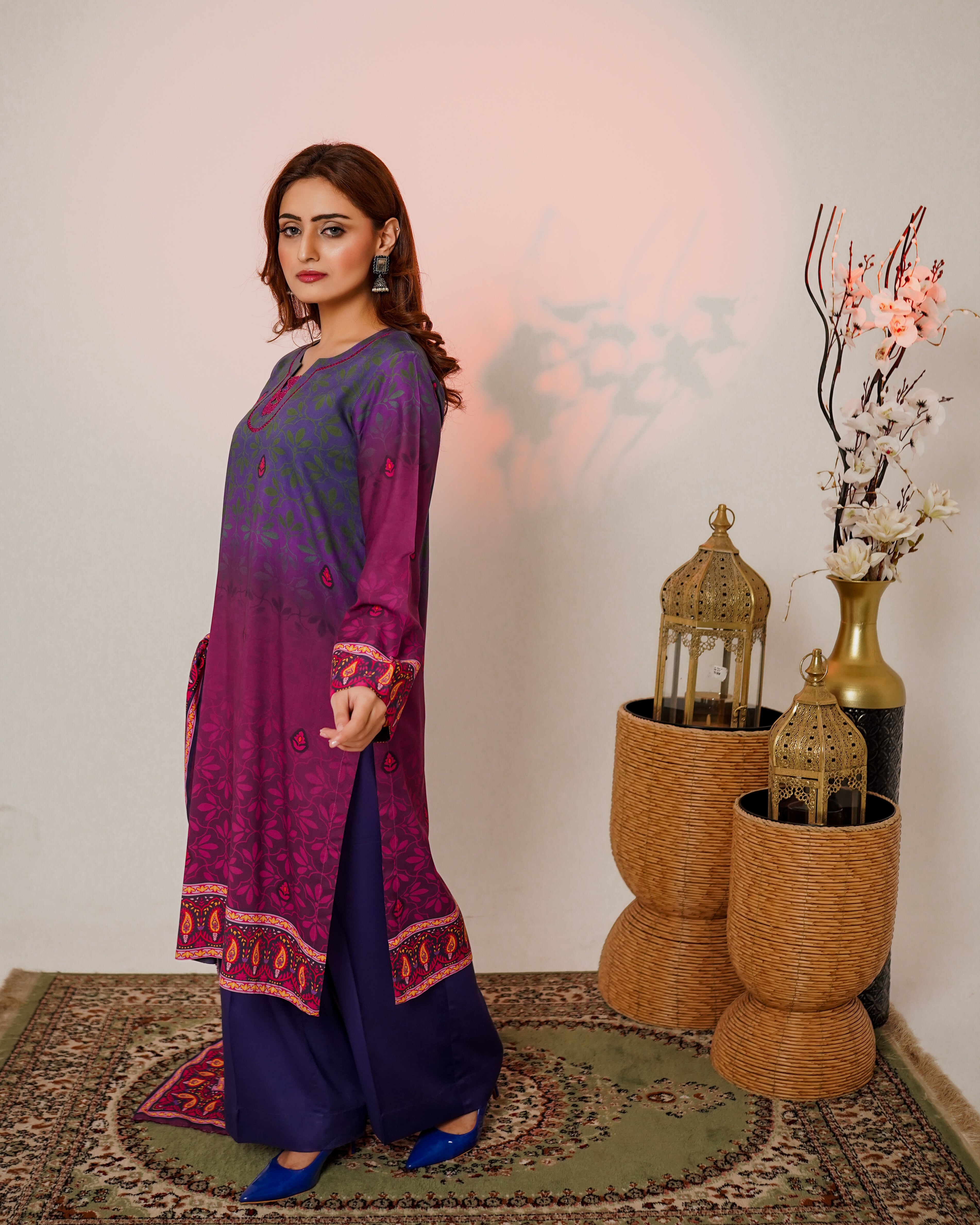 3 Piece Unstitched Linen Suit