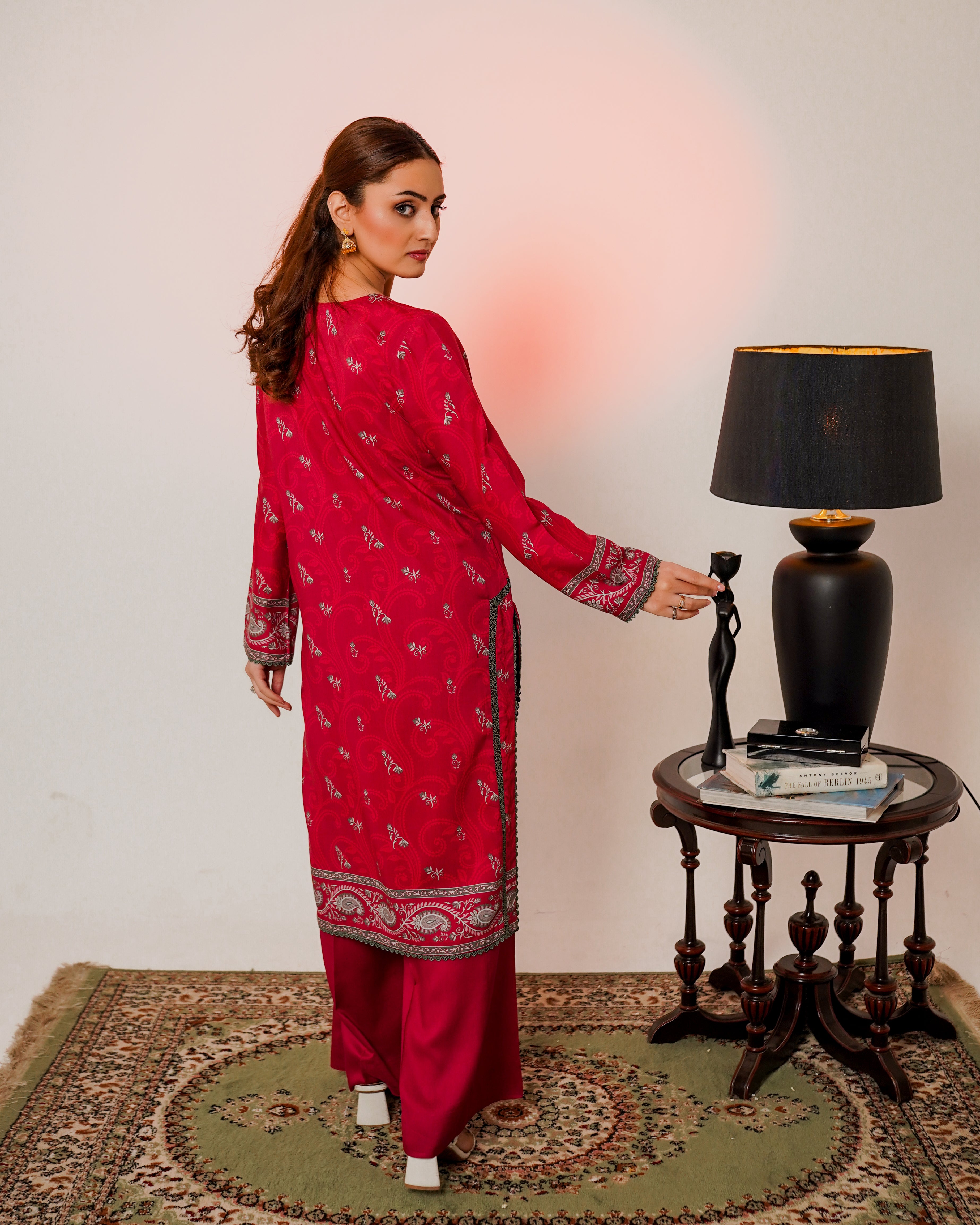 3 Piece Unstitched Linen Suit