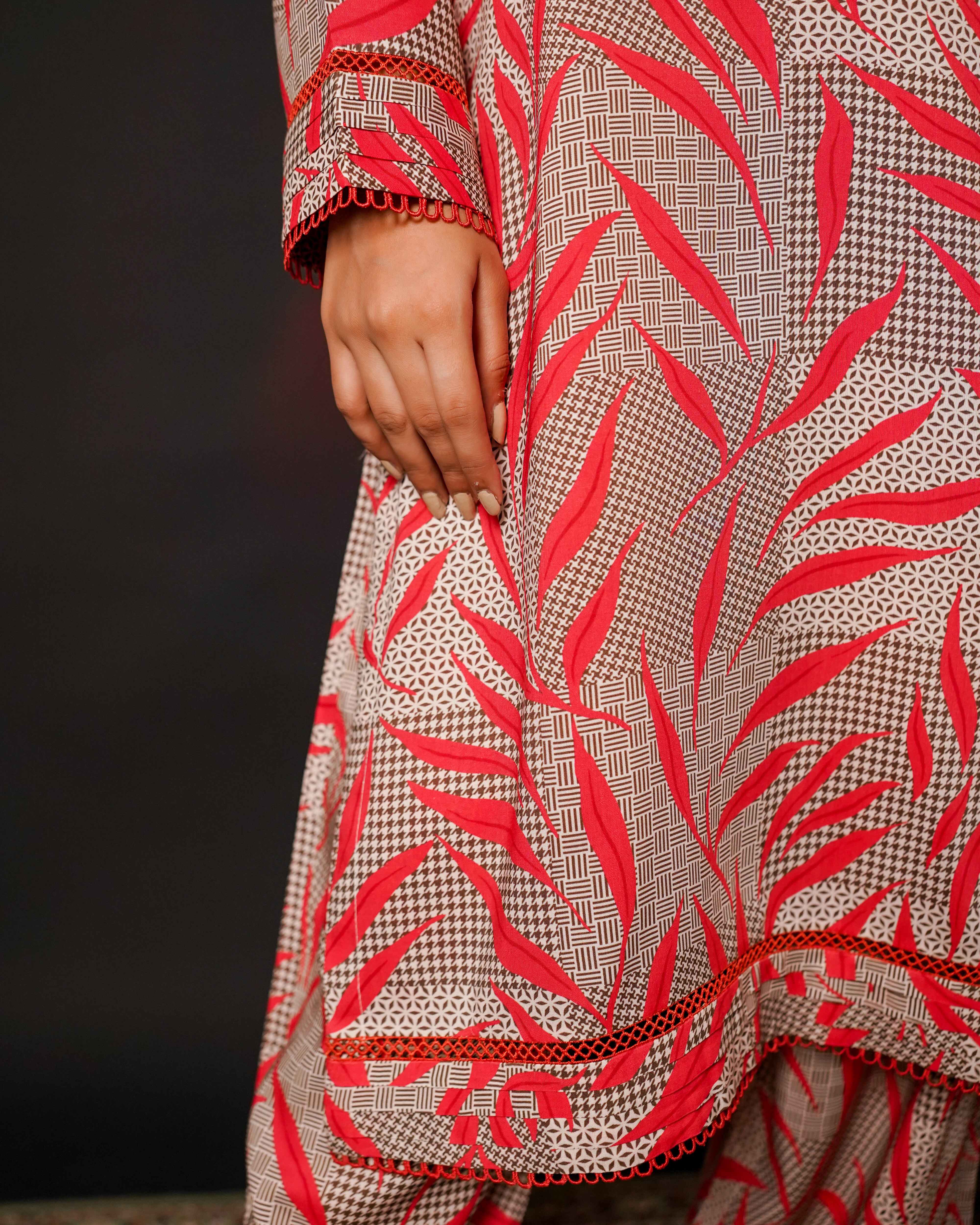 3 Piece Unstitched Linen Suit