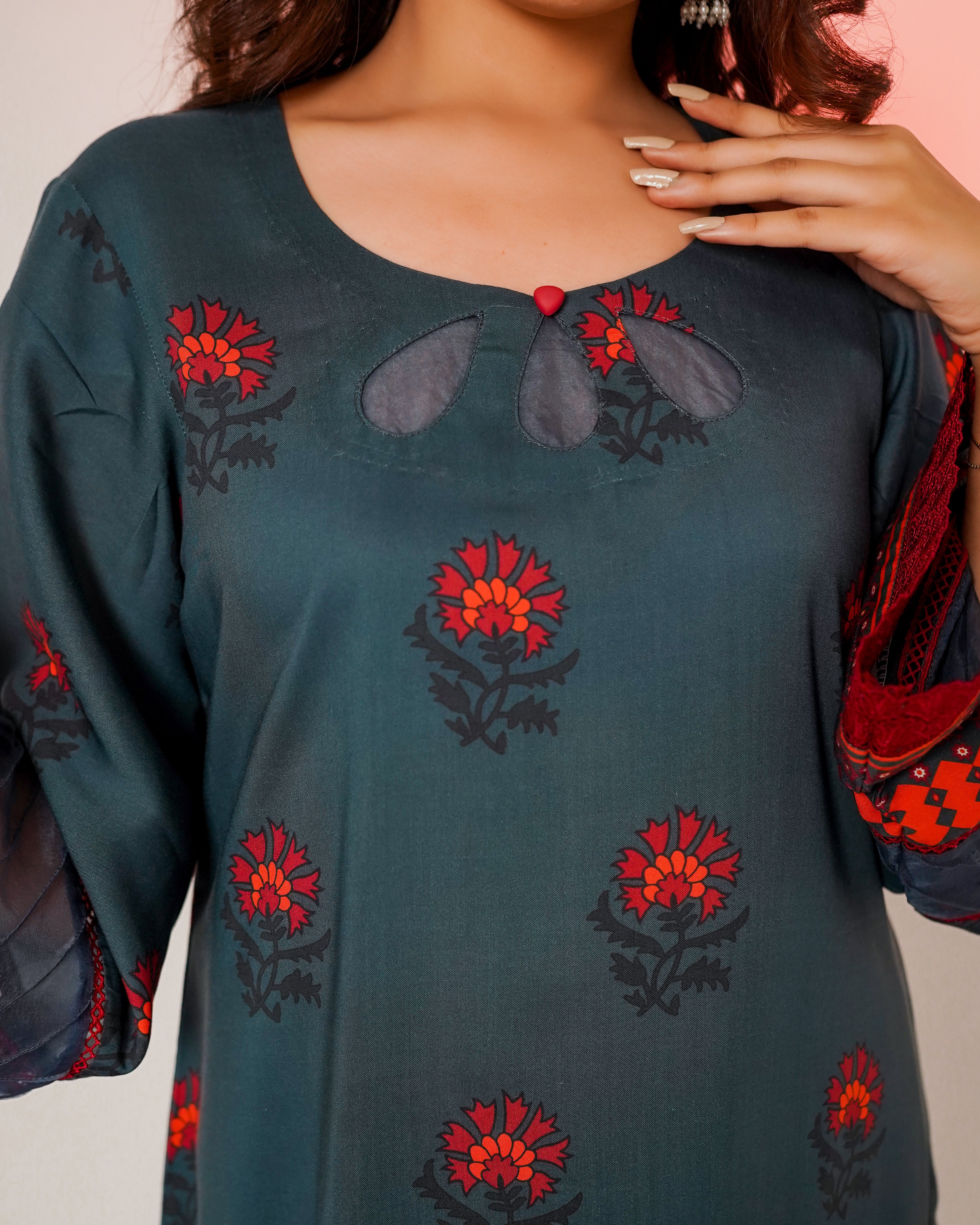 3 Piece Unstitched Linen Suit