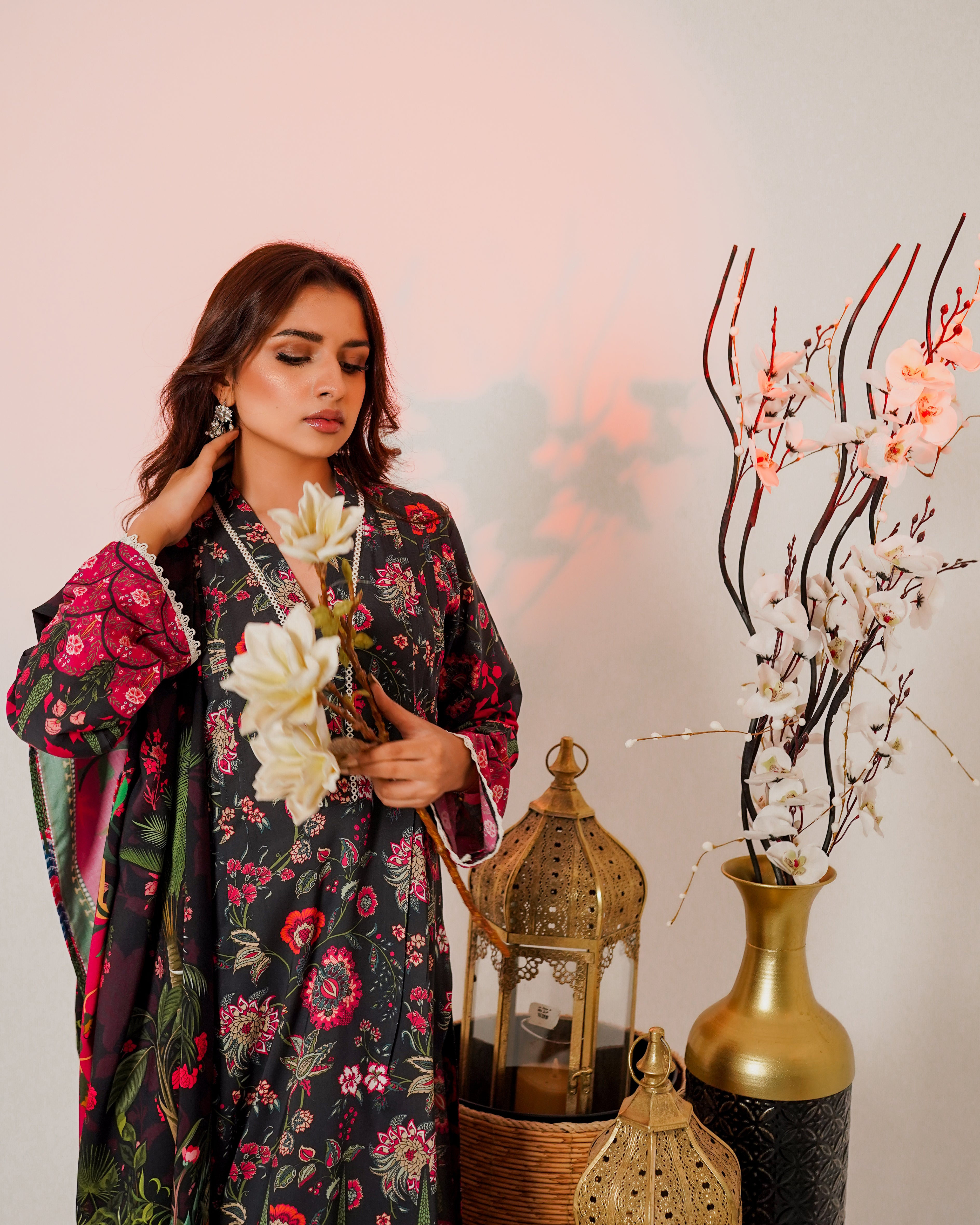 3 Piece Unstitched Linen Suit