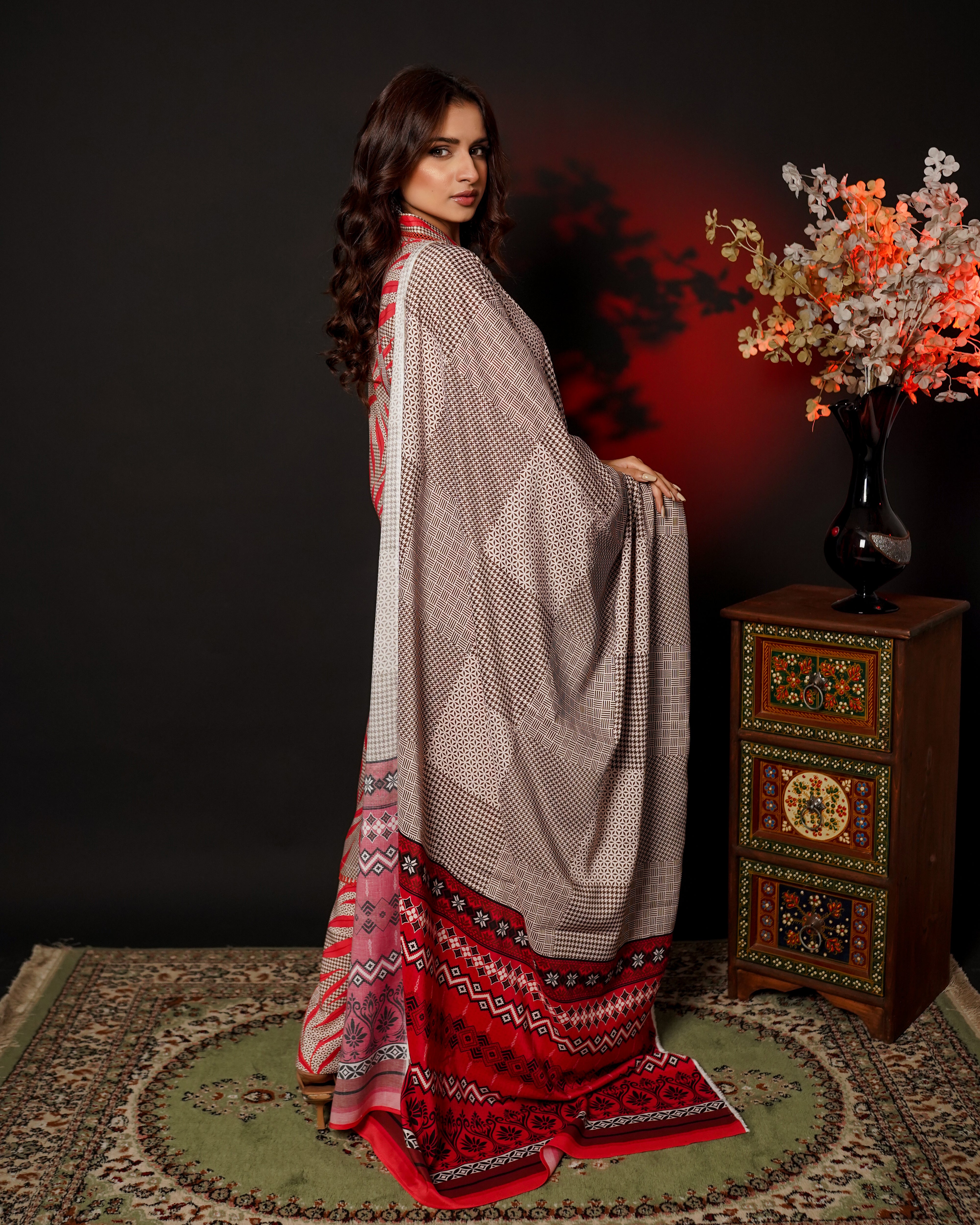 3 Piece Unstitched Linen Suit