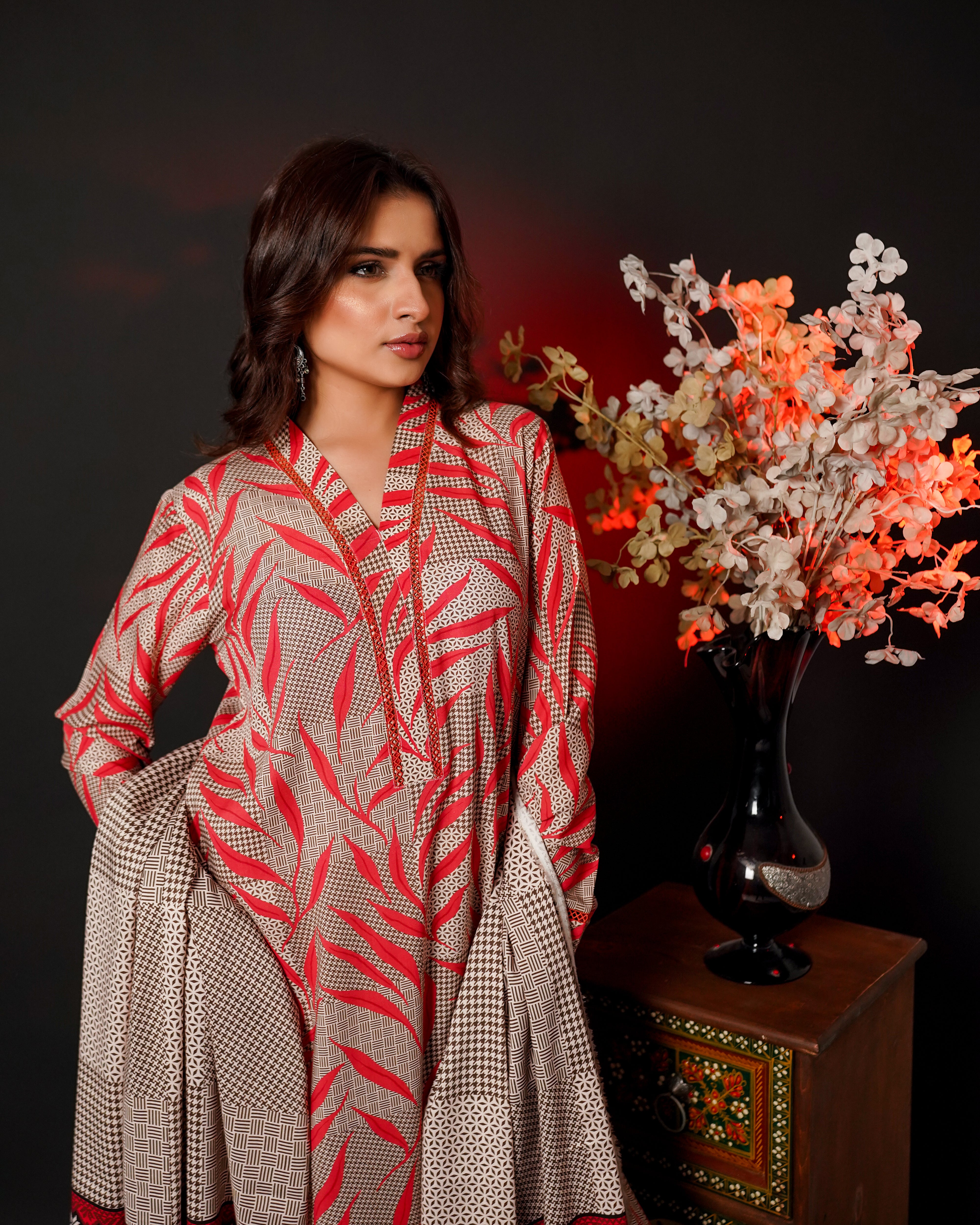 3 Piece Unstitched Linen Suit