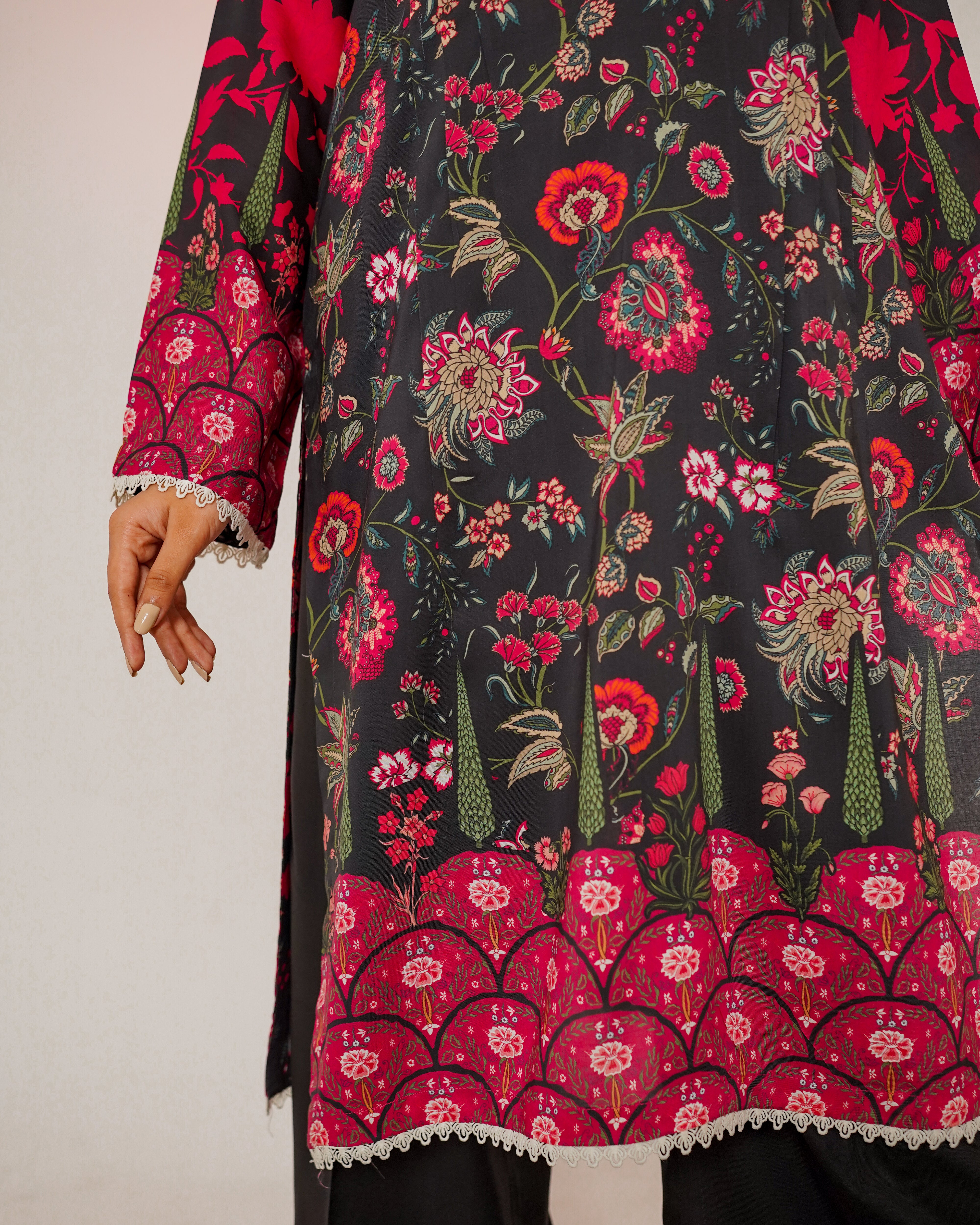 3 Piece Unstitched Linen Suit