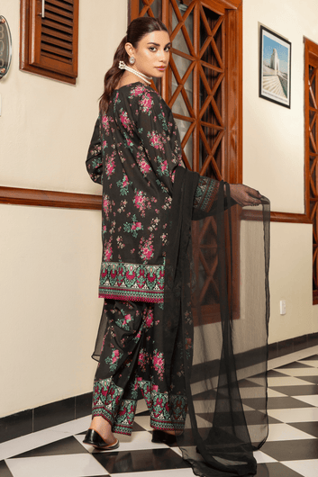 Crimson Garden – Shirt Style – Premium Printed Lawn 3 Piece Suit