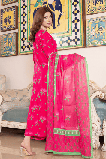 Rosette Charm – Long Shirt Edit – Premium Printed Lawn 3 Piece Suit