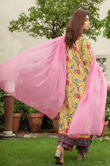 Golden Meadow – Long Shirt Edit – Premium Printed Lawn 3 Piece Suit