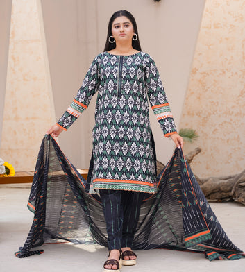 Geo Bliss | 3 Piece Cambric | Unstitched