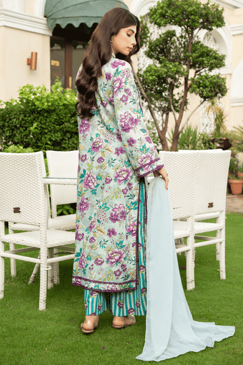 Sky Petal – Premium Printed Lawn 3 Piece Suit