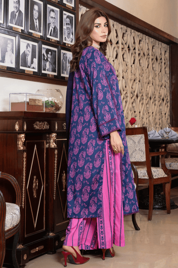 Violet Noor – Premium Printed Lawn 3 Piece Suit