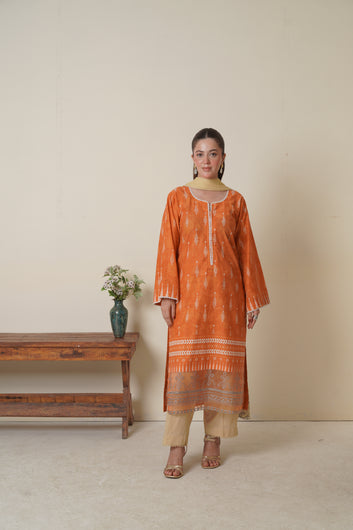 Grace | Cotton 3 Piece Unstitched | Bottom Patch