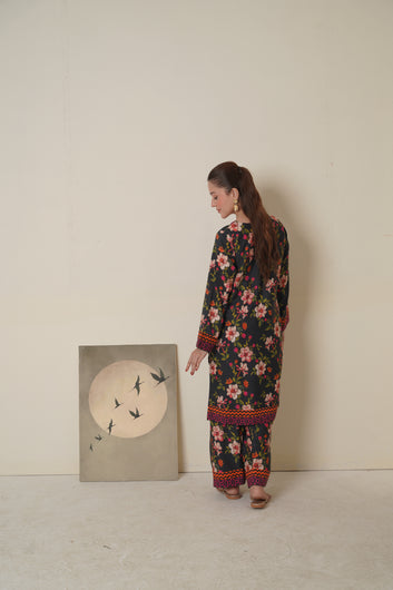 Linen Dress 1 |  2 Piece Unstitched